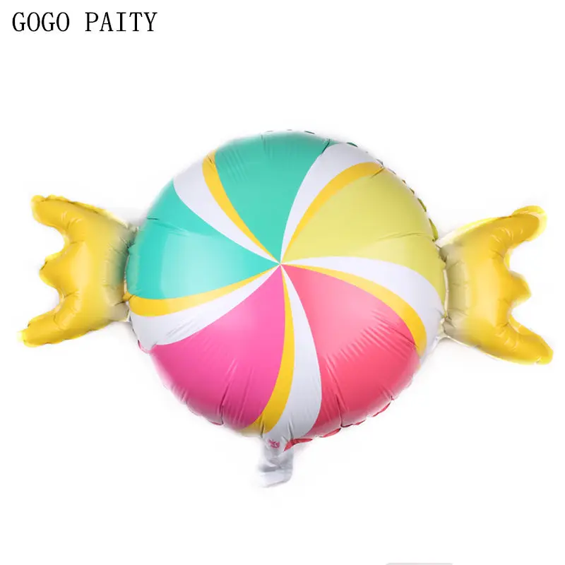 GOGO PAITY Новые Большие Спиральные карамельные алюминиевые воздушные шары для