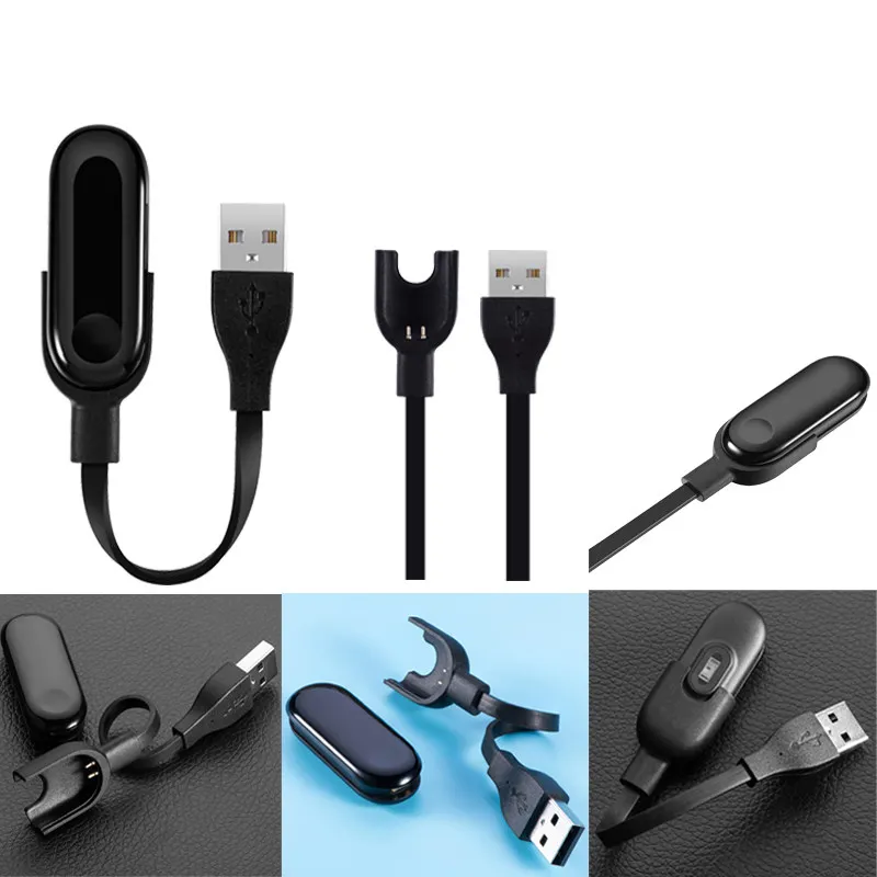 Зарядный шнур для Xiaomi Mi Band 3 сменный usb кабель зарядки MiBand фитнес трекер умный
