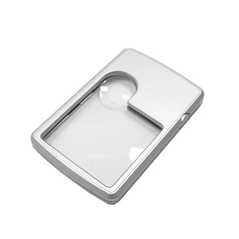 3X45*45mm&6X20mm Card Type Magnifiers with LED Portable Jewelry Loupe Reading Magnifying Glass Lens Illuminated Pocket Magnifier
3X45*45mm&6X20mm Card Type Magnifiers with LED Portable Jewelry Loupe Reading Magnifying Glass Lens Illuminated Pocket Magnifier