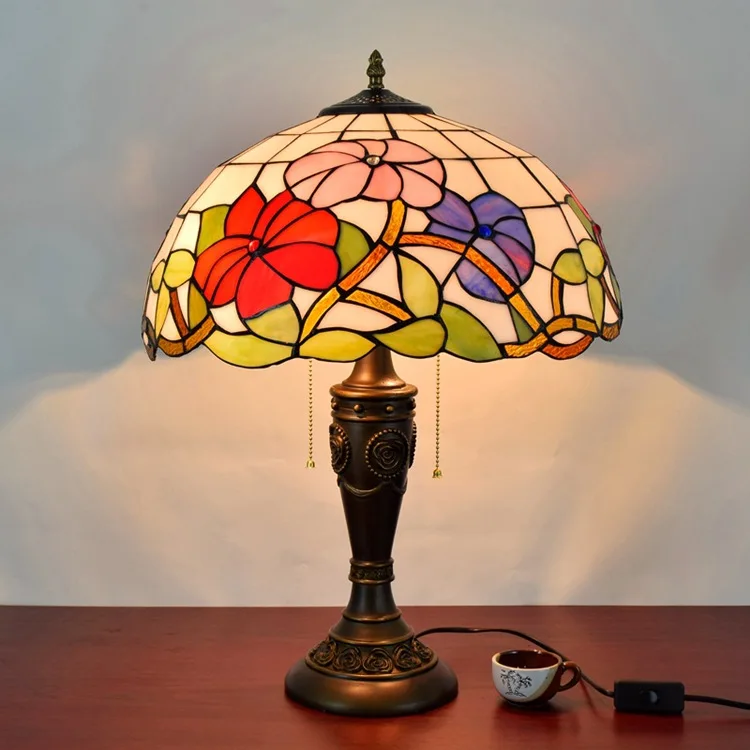16 Inch Flesh Country Flowers Tiffany Table Lamp Country Style Stained Glass Lamp for Bedroom Bedside Lamp E27 110-240V
16 Inch Flesh Country Flowers Tiffany Table Lamp Country Style Stained Glass Lamp for Bedroom Bedside Lamp E27 110-240V