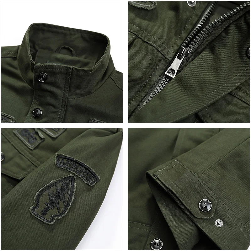 AIRGRACIAS 2019 Men Clothes Military bomber jacket Tactical Outwear Breathable Windbreaker 100% cotton jackets Men New Arrive
AIRGRACIAS 2019 Men Clothes Military bomber jacket Tactical Outwear Breathable Windbreaker 100% cotton jackets Men New Arrive