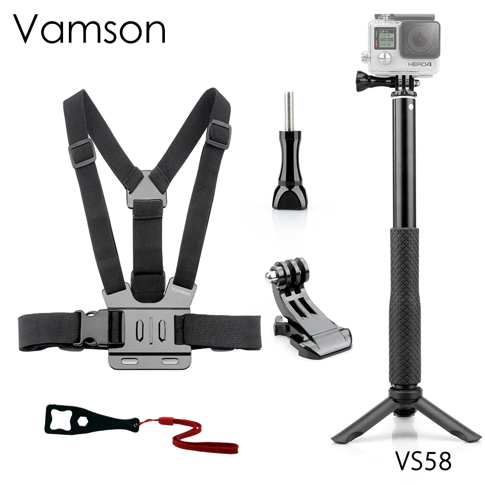 Vamson 3 Way Adjustable Monopod Tripod Chest Strap Belt J-Hook Buckle Wrench For Xiaomi for SJ4000 for SJCAM for Yi VS58
Vamson 3 Way Adjustable Monopod Tripod Chest Strap Belt J-Hook Buckle Wrench For Xiaomi for SJ4000 for SJCAM for Yi VS58