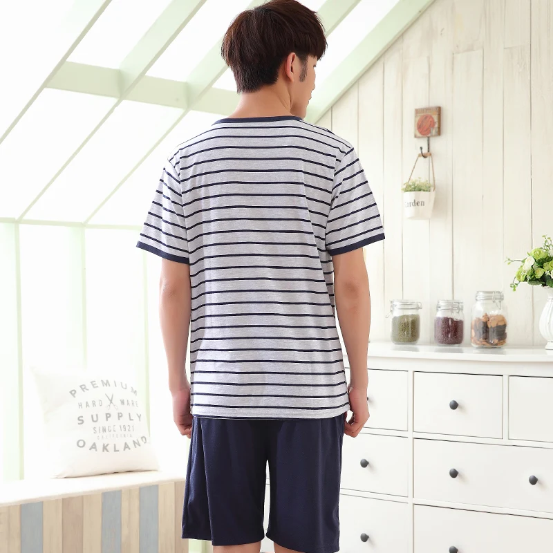 Plus size L-4XL Men's Pajama Sets Men Cotton Short Sleeve Leisure Male Sleepwear Suits Nightwear Men Pijamas
Plus size L-4XL Men's Pajama Sets Men Cotton Short Sleeve Leisure Male Sleepwear Suits Nightwear Men Pijamas