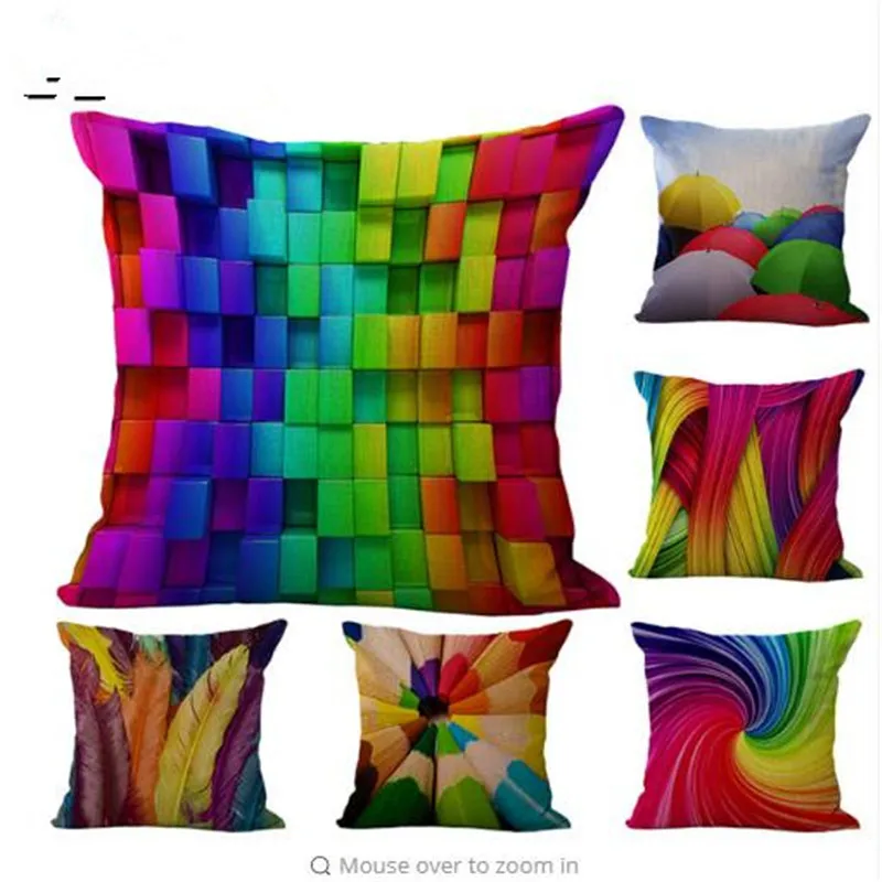 Square Linen Blend Colorful Geometric Decorative Chair Pillow Modern Cushion For Garden Sitting Filling not included
Square Linen Blend Colorful Geometric Decorative Chair Pillow Modern Cushion For Garden Sitting Filling not included