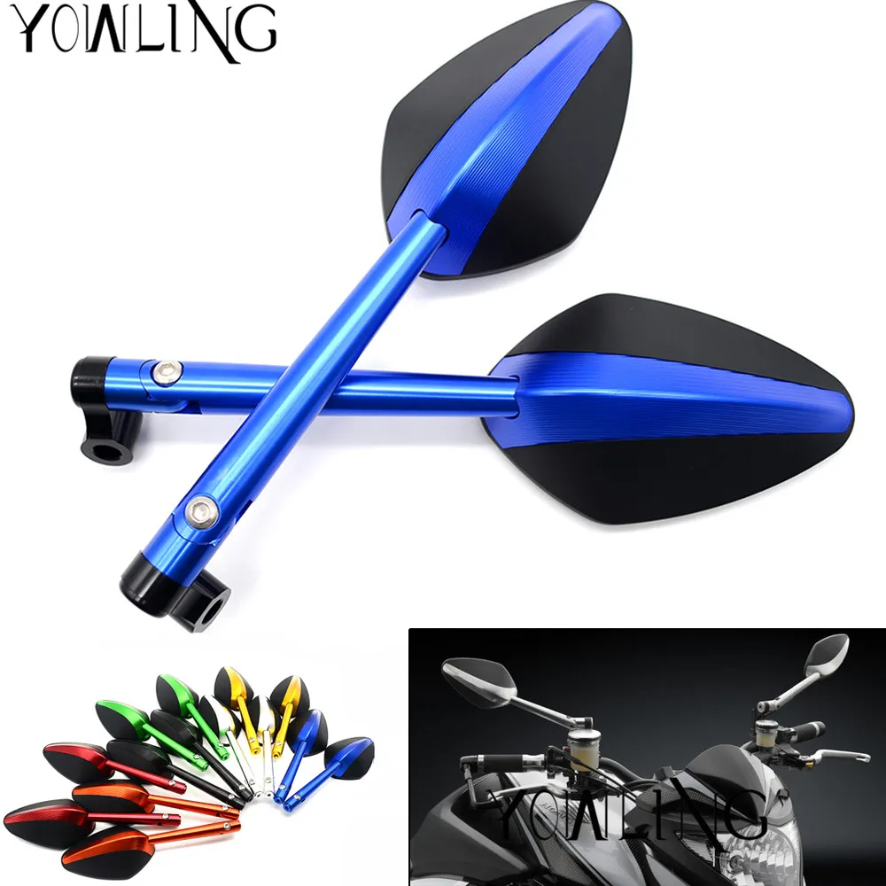 CNC Aluminum Universal Motorcycle Rearview Side Mirror for R1 R6 ZX CBR GSXR HONDA suzuki Yamaha Kawasaki BMW s1000 rr
CNC Aluminum Universal Motorcycle Rearview Side Mirror for R1 R6 ZX CBR GSXR HONDA suzuki Yamaha Kawasaki BMW s1000 rr