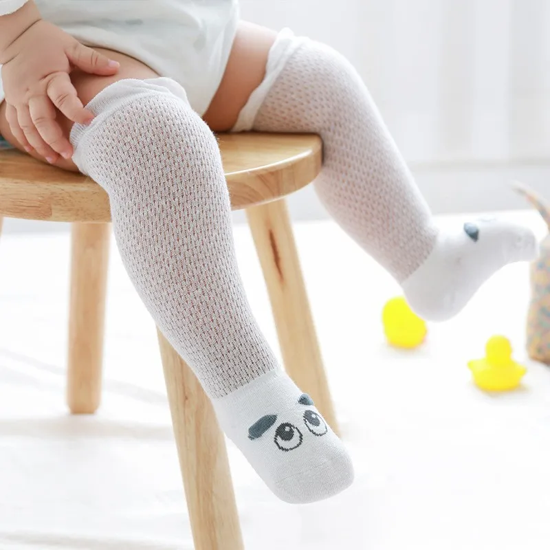Летние длинные носки без пятки для малышей Детские хлопковые мальчиков и девочек