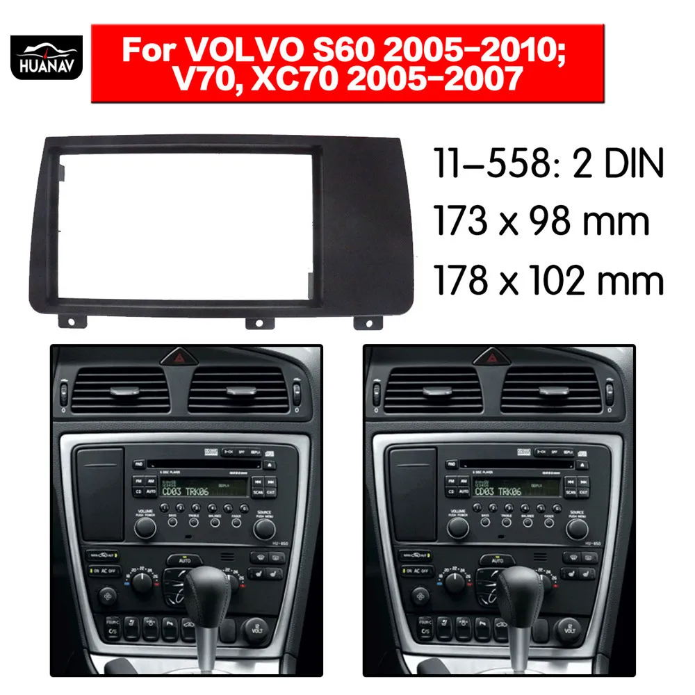 HUANAV Car Radio Fascia Car CD DVD fascia For 2004-2007 VOLVO XC70/ V70/ S60 Stereo Fascia Dash CD Trim Installation Frame Panel
HUANAV Car Radio Fascia Car CD DVD fascia For 2004-2007 VOLVO XC70/ V70/ S60 Stereo Fascia Dash CD Trim Installation Frame Panel