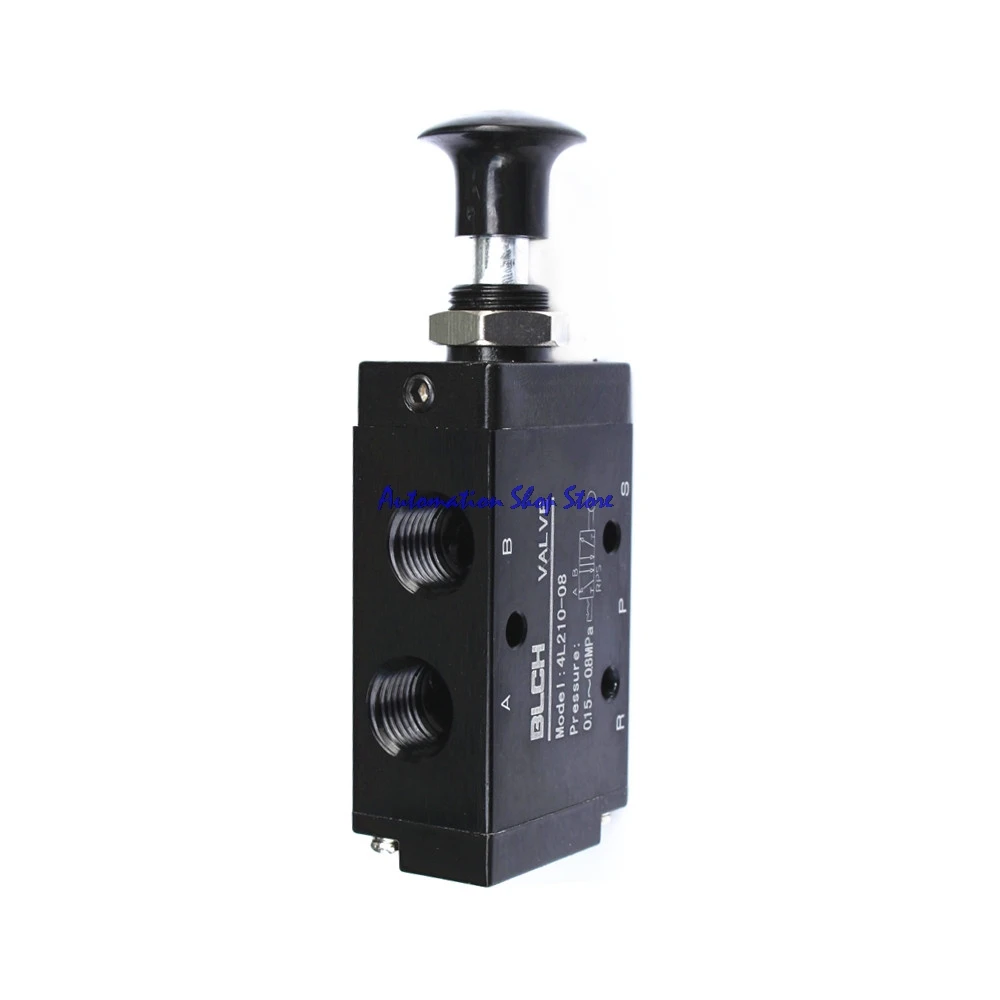 Pneumatic Push Pull Valve 5 Port 2 Pos Hand Operated Lever Control Manual Solenoid Valve Air Valves (4L210-08) 4R210-08
Pneumatic Push Pull Valve 5 Port 2 Pos Hand Operated Lever Control Manual Solenoid Valve Air Valves (4L210-08) 4R210-08