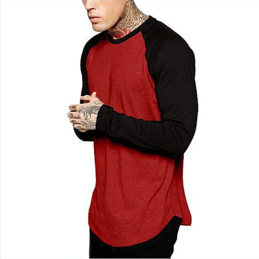 Men Long Sleeves Raglan Sleeve T Shirt Autumn Style Casual Fashion Clothing Hip Hop Streetwear Tshirt Splicing Male Tees Tops
Men Long Sleeves Raglan Sleeve T Shirt Autumn Style Casual Fashion Clothing Hip Hop Streetwear Tshirt Splicing Male Tees Tops