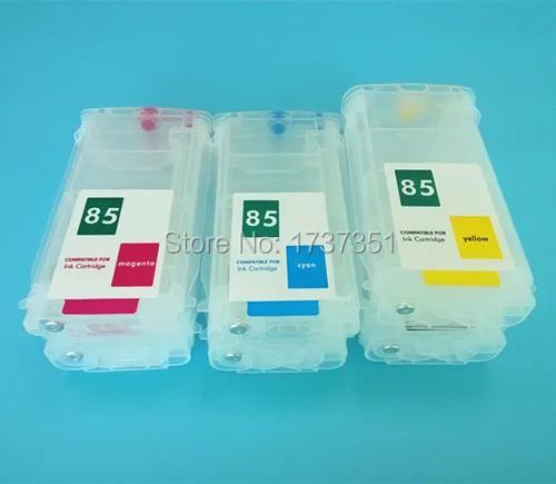 80ml/130ml 6 Color With Auto Reset Chip for HP 84 85 Refillable ink cartridge for HP Designjet 30 90 130 printer
80ml/130ml 6 Color With Auto Reset Chip for HP 84 85 Refillable ink cartridge for HP Designjet 30 90 130 printer