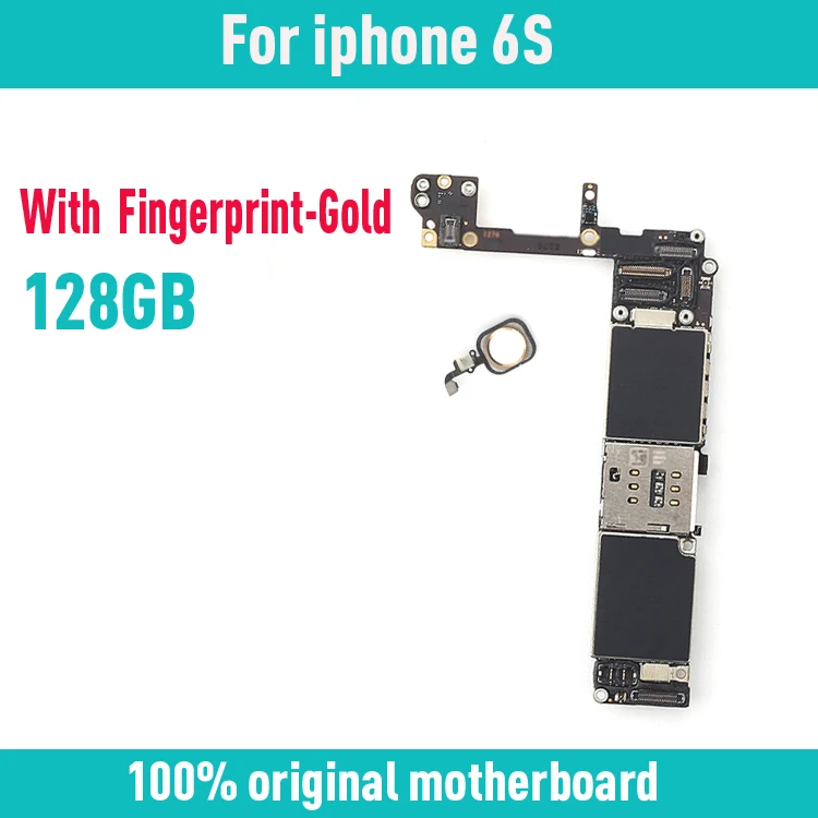 Оригинальная материнская плата для iphone 6S 4 7 дюйма золото 128 ГБ Заводская