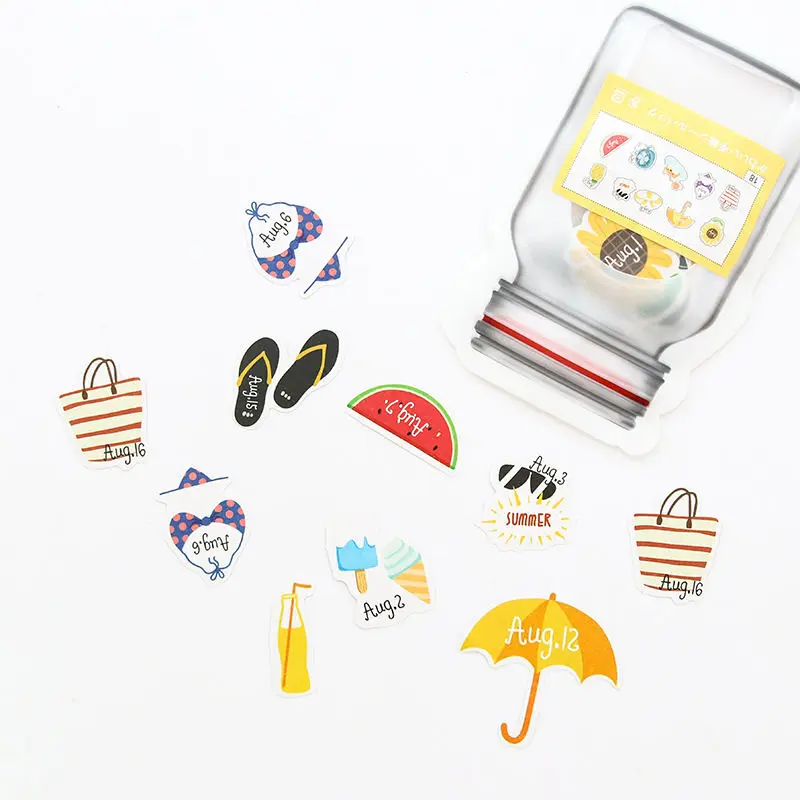 Colofice 50PCs Ceative Transparent Bottle PVC Flat Sticker package DIY Diary Album Decoration Pocket Stickers Children Sticky
Colofice 50PCs Ceative Transparent Bottle PVC Flat Sticker package DIY Diary Album Decoration Pocket Stickers Children Sticky