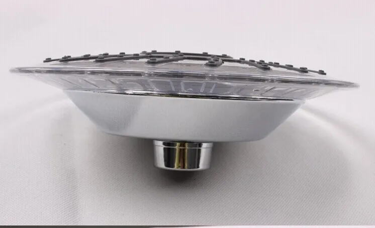 Bathroom shower head round shower top spray power control temperature tri-color LED top spray L0409