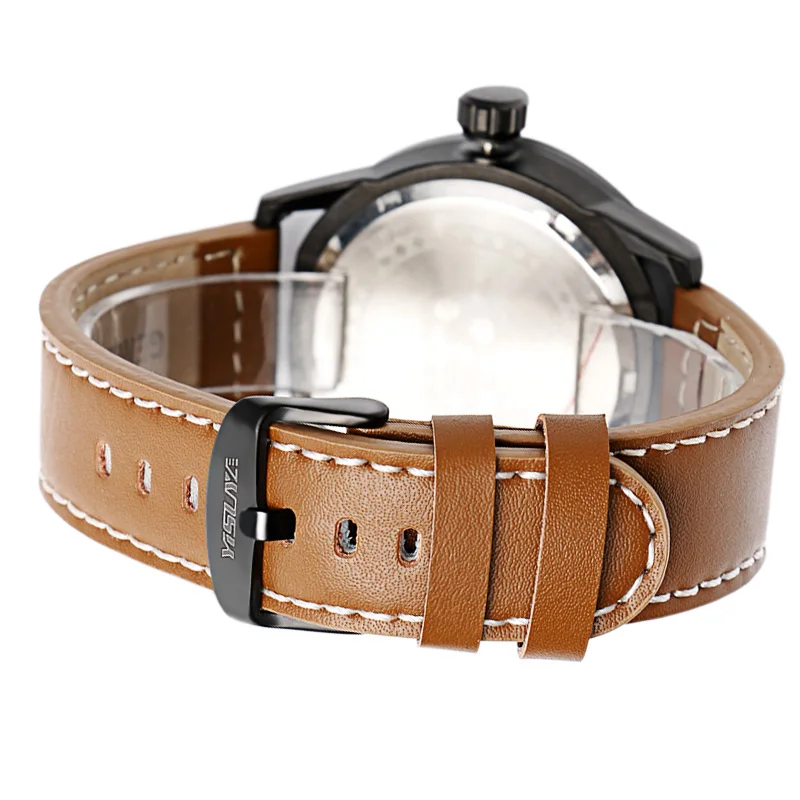 Men's Watch Quartz Movement Calendar Sport Watch Military Brown Leather Band 3ATM Water Resistant Waterproof Gifts for Dad Male
Men's Watch Quartz Movement Calendar Sport Watch Military Brown Leather Band 3ATM Water Resistant Waterproof Gifts for Dad Male