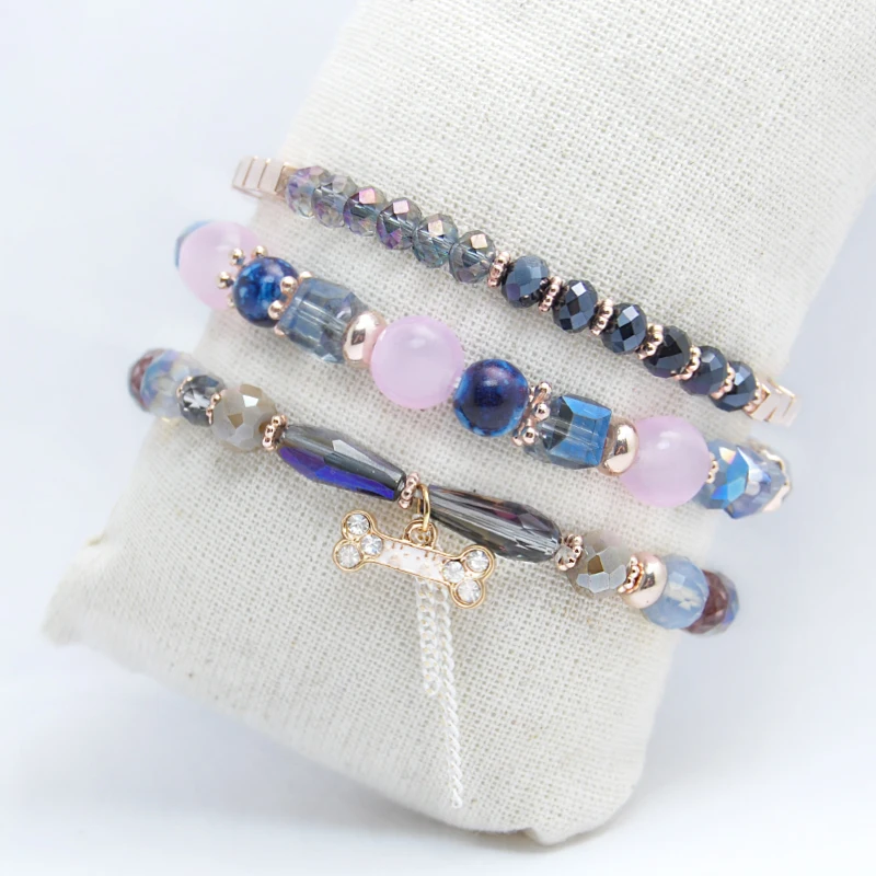 New 3PC/Set Bohemian Multilayer Luxury Crystal Beads Bracelets For Women Rose Gold Color Pendant Charm Friendship Bracelet Gifts
New 3PC/Set Bohemian Multilayer Luxury Crystal Beads Bracelets For Women Rose Gold Color Pendant Charm Friendship Bracelet Gifts