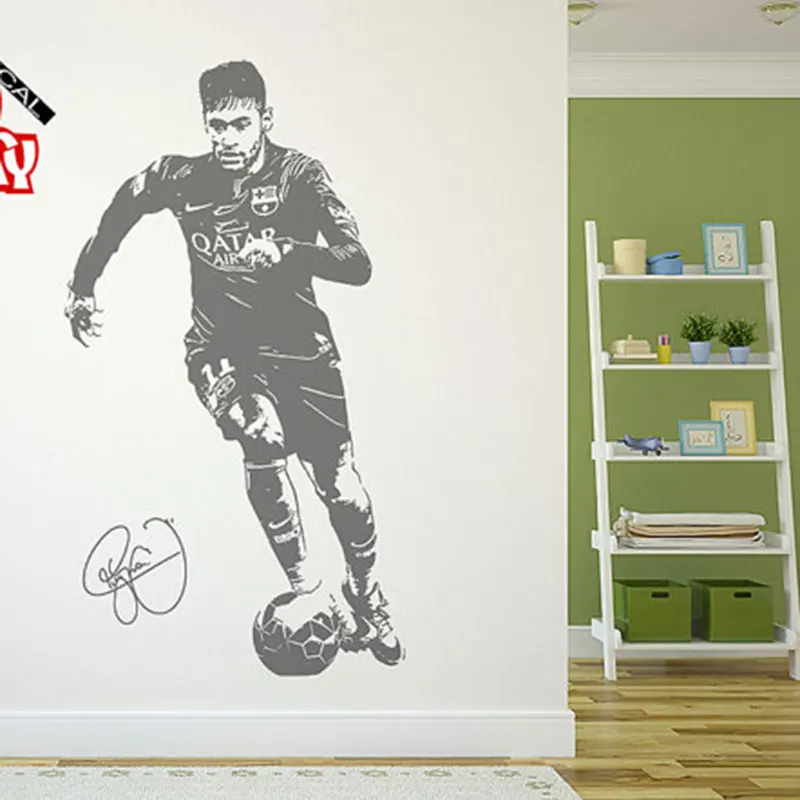Neymar da Silva Santos Junior Wall Decal Sticker Br Mural Home Decal Creative Sports Wall Stickers Boy's Room decor
Neymar da Silva Santos Junior Wall Decal Sticker Br Mural Home Decal Creative Sports Wall Stickers Boy's Room decor