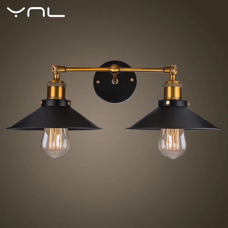 Retro Vintage loft black E27 LED Wall Lamp Iron industrial decor Indoor lighting bracket wall light Living Room Bedroom Bedside
Retro Vintage loft black E27 LED Wall Lamp Iron industrial decor Indoor lighting bracket wall light Living Room Bedroom Bedside