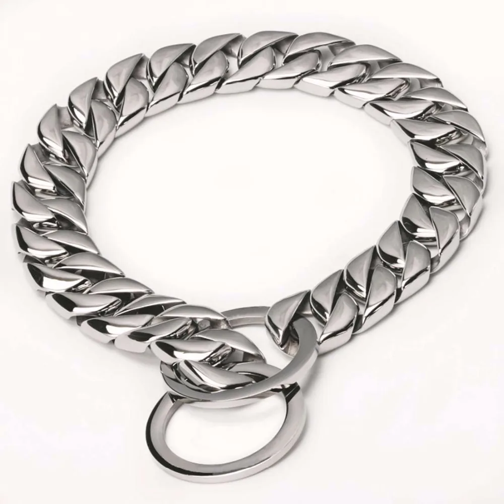 High Quality 15mm Stainless Steel Pet Dog Gold/Silver Color Collar Dog Training Chain Collar Necklace for All Dogs
High Quality 15mm Stainless Steel Pet Dog Gold/Silver Color Collar Dog Training Chain Collar Necklace for All Dogs