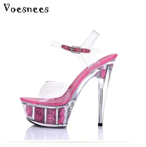 Women Summer Sandals Transparent Crystal Platform Sandals High-heeled Shoes 15cm Fashion Shows Thin Heels Shoe Plus-size 34-44
Women Summer Sandals Transparent Crystal Platform Sandals High-heeled Shoes 15cm Fashion Shows Thin Heels Shoe Plus-size 34-44