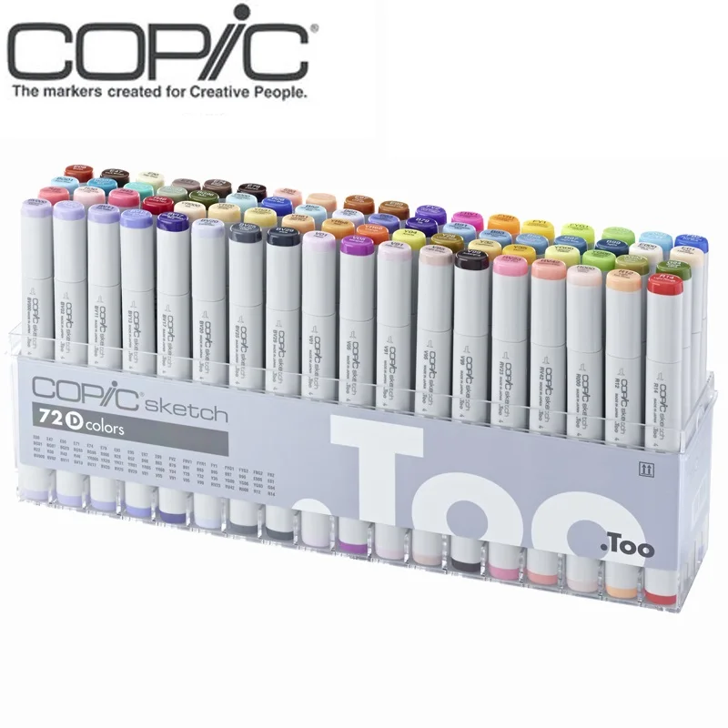 Touch COPIC 72 Color Markers Set Manga Drawing Markers Pen Alcohol Based Sketch Felt-Tip Twin Brush Pen Art Supplies
Touch COPIC 72 Color Markers Set Manga Drawing Markers Pen Alcohol Based Sketch Felt-Tip Twin Brush Pen Art Supplies