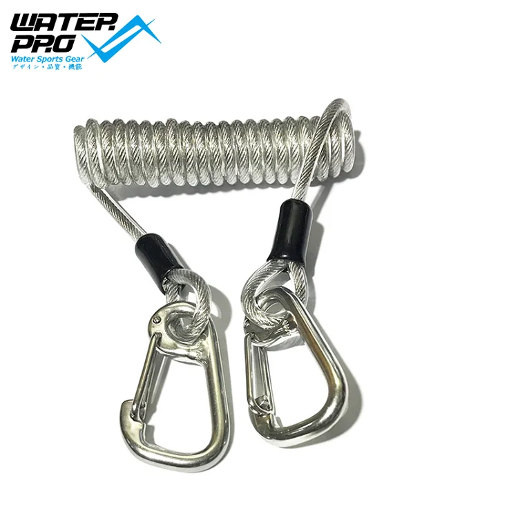 Water Pro Stainless Steel Scuba Diving Lanyard Spring Coiled Lanyard with Quick Release Buckle
Water Pro Stainless Steel Scuba Diving Lanyard Spring Coiled Lanyard with Quick Release Buckle