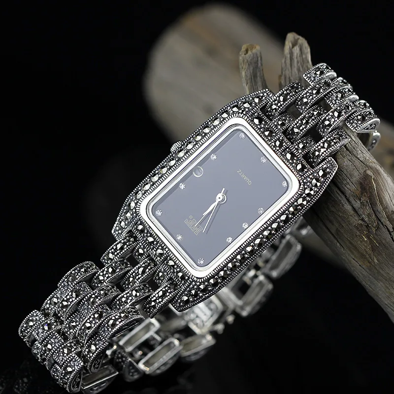 Hot Sale Women Classic Thai Silver Bracelet Watch S925 Silver Bracelet Watch Pure Silver Bracelet Watches Real Dropshipping
Hot Sale Women Classic Thai Silver Bracelet Watch S925 Silver Bracelet Watch Pure Silver Bracelet Watches Real Dropshipping