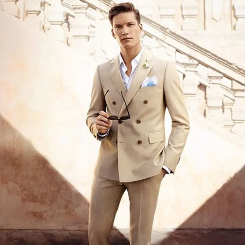 Dark Champagne Men Suits Double Breasted Men's Casual Tuxedo Custom Blazer Vestidos Men Daily Work Wear suits 2019(Jacket+Pants)
Dark Champagne Men Suits Double Breasted Men's Casual Tuxedo Custom Blazer Vestidos Men Daily Work Wear suits 2019(Jacket+Pants)