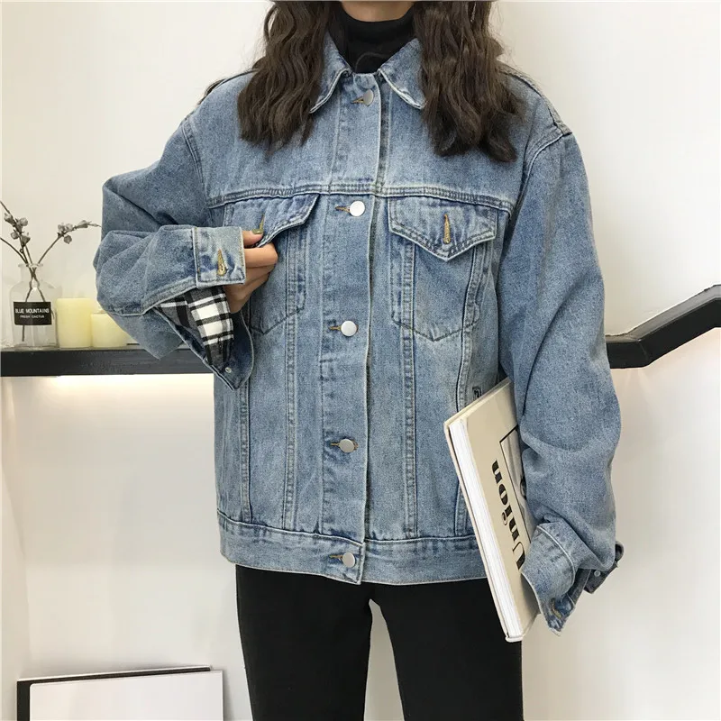 New Autumn Women Denim Jacket 2020 Bf Wind Jean Jacket Loose Long Sleeve Coats Large Size Jacket
New Autumn Women Denim Jacket 2020 Bf Wind Jean Jacket Loose Long Sleeve Coats Large Size Jacket