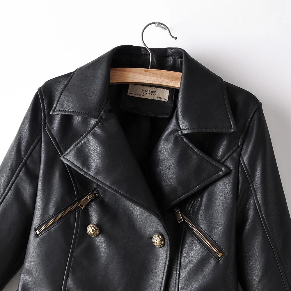 New leather jacket women winter motorcycle biker coat vintage fall 2019 faux leather Zipper Coat ladies long leather coat
New leather jacket women winter motorcycle biker coat vintage fall 2019 faux leather Zipper Coat ladies long leather coat