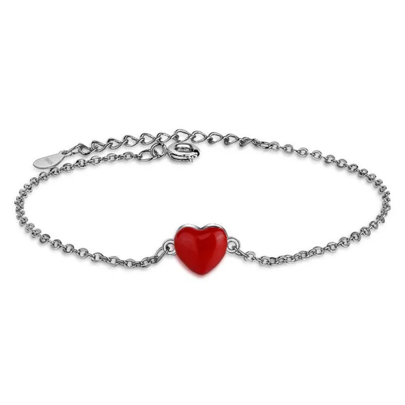 LUKENI Trendy Red Heart Women Bracelets Jewelry Lady Top Quality 925 Sterling Silver Girl Bracelets Accessories Birthday Gift
LUKENI Trendy Red Heart Women Bracelets Jewelry Lady Top Quality 925 Sterling Silver Girl Bracelets Accessories Birthday Gift