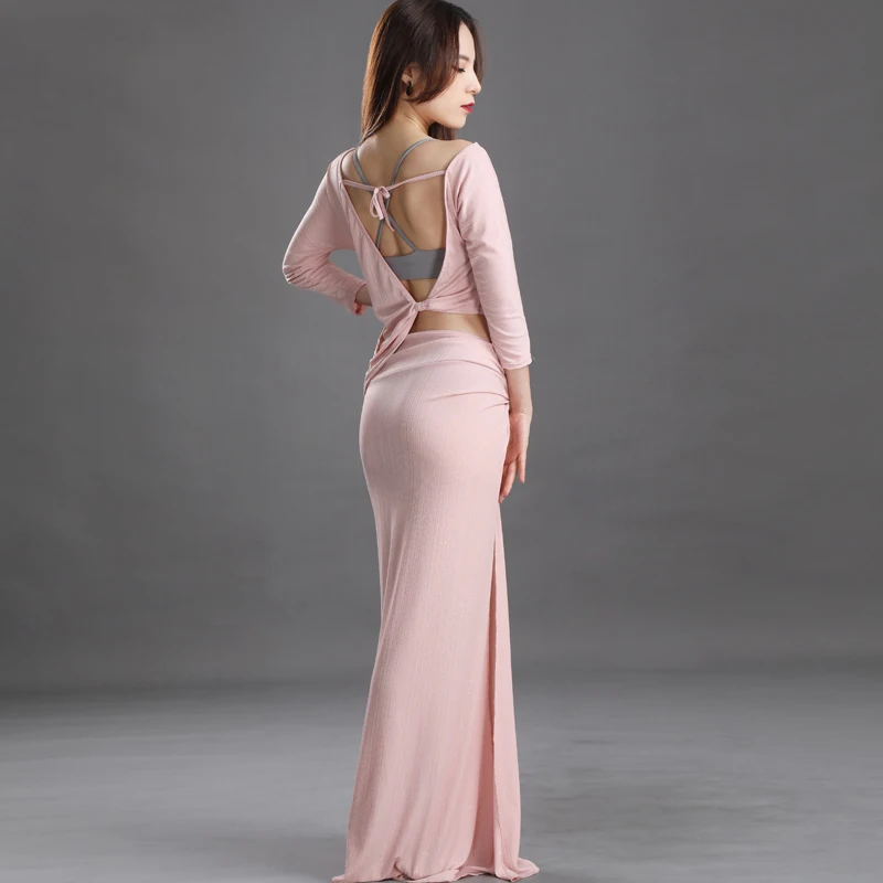 Belly Dance Costume Mid Sleeve Tops Long Skirts Sexy Backless Ladies Bellydance Set Indian Clothes For Women Stage Wear DN2814
Belly Dance Costume Mid Sleeve Tops Long Skirts Sexy Backless Ladies Bellydance Set Indian Clothes For Women Stage Wear DN2814