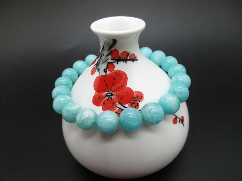 AAA natural amazonite stone crystal Bead Bracelets Women Men Jewelry 9MM Christmas gift Drop Shipping
AAA natural amazonite stone crystal Bead Bracelets Women Men Jewelry 9MM Christmas gift Drop Shipping