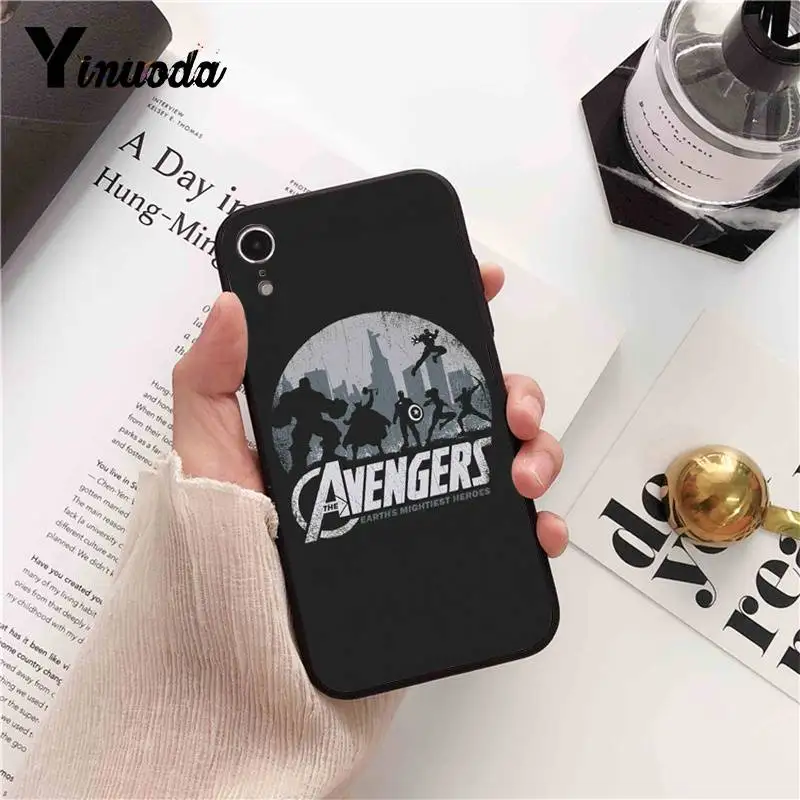 Yinuoda Marvel the Avengers Endgame Super hero hot Phone Cover for iPhone 8 7 6 6S 6Plus X XS MAX 5 5S SE XR 10 11 pro max | Мобильные