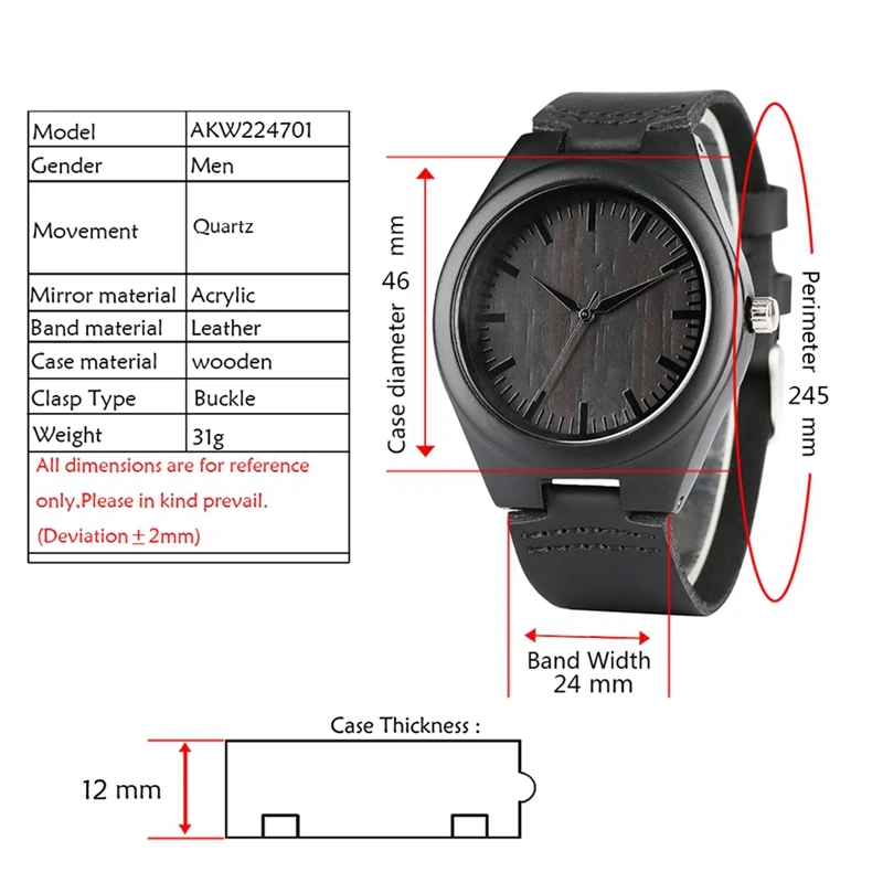 "MY MAN" Engraved Word Full Black Men's Ebony Wood Watch Clock Male Unique Quartz Leather Valentines Gifts for Husband Boyfriend
"MY MAN" Engraved Word Full Black Men's Ebony Wood Watch Clock Male Unique Quartz Leather Valentines Gifts for Husband Boyfriend