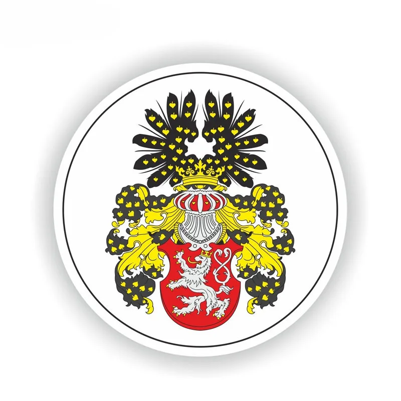 YJZT 12.8CM*12.8CM Creative BOHEMIA Coat Of Arms Helmet Decal Motorcycle Car Sticker 6-1980
YJZT 12.8CM*12.8CM Creative BOHEMIA Coat Of Arms Helmet Decal Motorcycle Car Sticker 6-1980