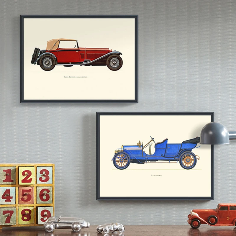 Vintage Car Canvas Painting Wall Art For Boys Poster And Print For Living Room Bedroom Imagen de decoracion del hogar American
Vintage Car Canvas Painting Wall Art For Boys Poster And Print For Living Room Bedroom Imagen de decoracion del hogar American