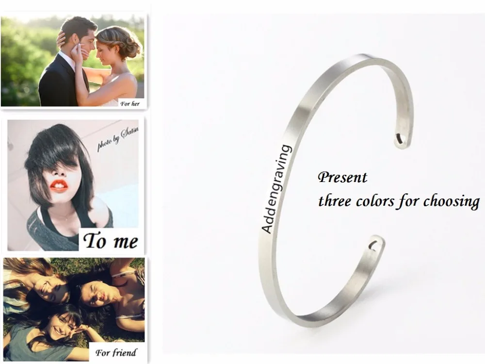 Gold Custom Your Word Stainless Steel Bangle Engraved Positive Inspirational Quote Cuff Mantra Bracelet
Gold Custom Your Word Stainless Steel Bangle Engraved Positive Inspirational Quote Cuff Mantra Bracelet