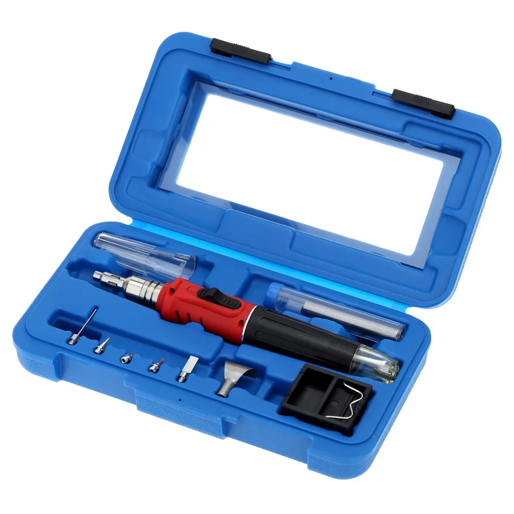 HS-1115K Soldering Iron Professional 10 in 1 Soldering Iron Set Butane Gas Soldering Iron Set 26ml Welding Equipment
HS-1115K Soldering Iron Professional 10 in 1 Soldering Iron Set Butane Gas Soldering Iron Set 26ml Welding Equipment