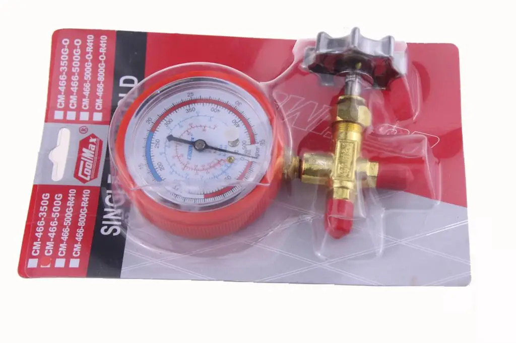 Gemei CM-466G-500 high pressure single table valve R12 snow species table R22 air conditioning pressure gauge refrigerant table
Gemei CM-466G-500 high pressure single table valve R12 snow species table R22 air conditioning pressure gauge refrigerant table