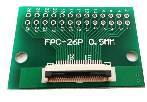 10 шт. FFC FPC 26PIN переводная плата с разъемом 0 5 мм пайка Для DIP 2 54 Адаптерная 1 шаг pcb