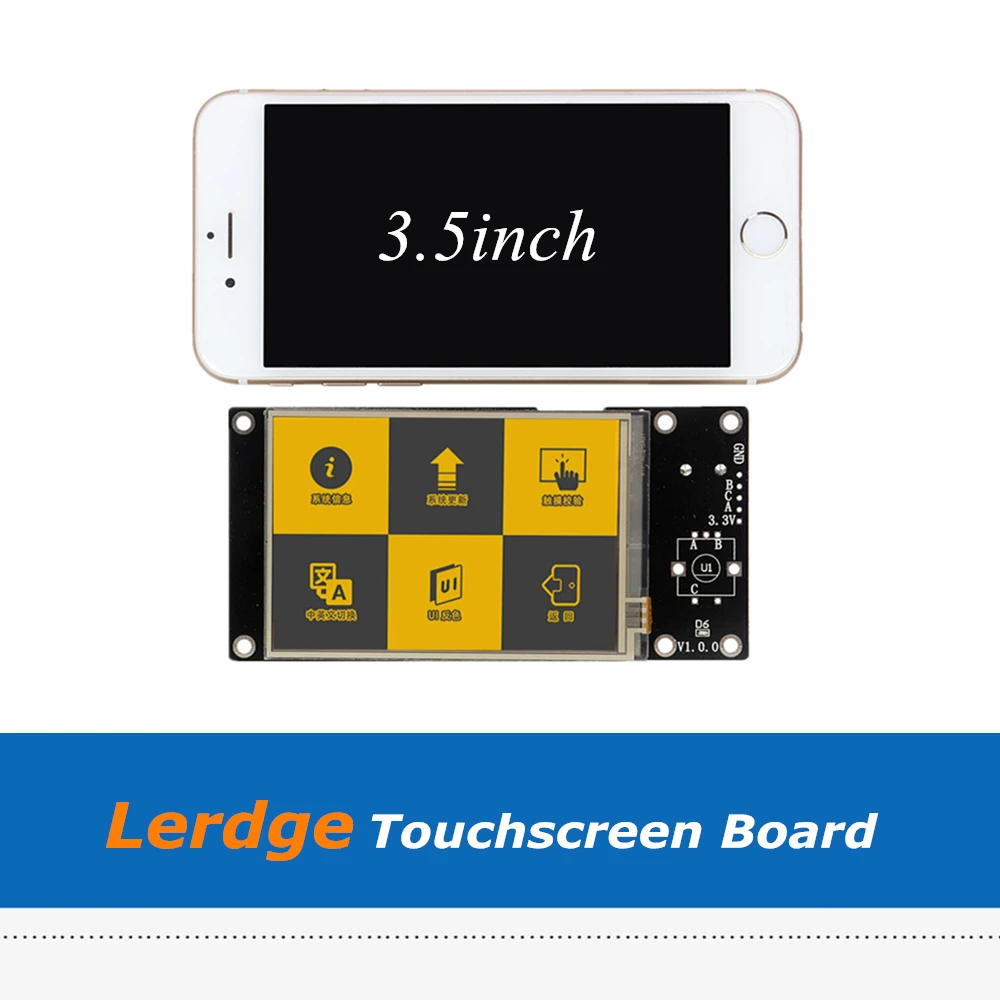1 шт. 3 5 дюймов полный Цвет Lerdge сенсорный Экран доска для ARM32 bit контроллера X S K 3D