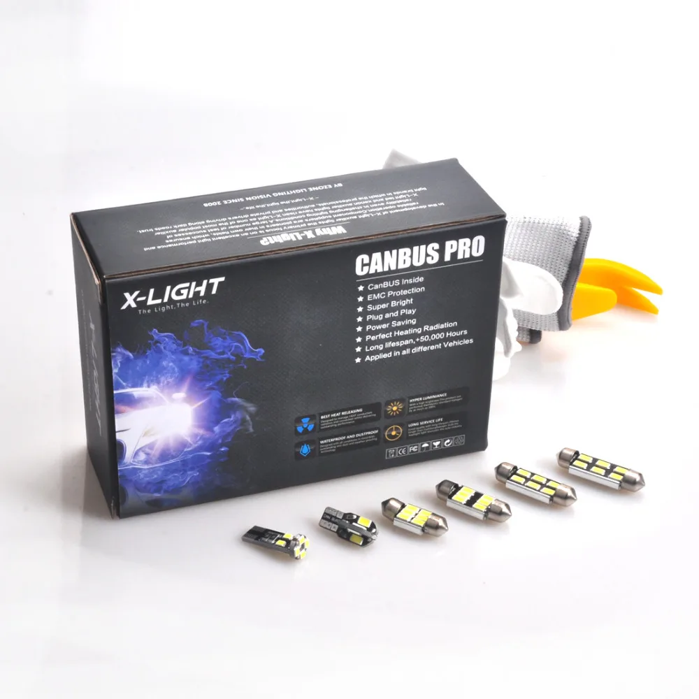 13x Canbus Pro ксеноновый Белый Премиум светодиодный комплект внутреннего освещения