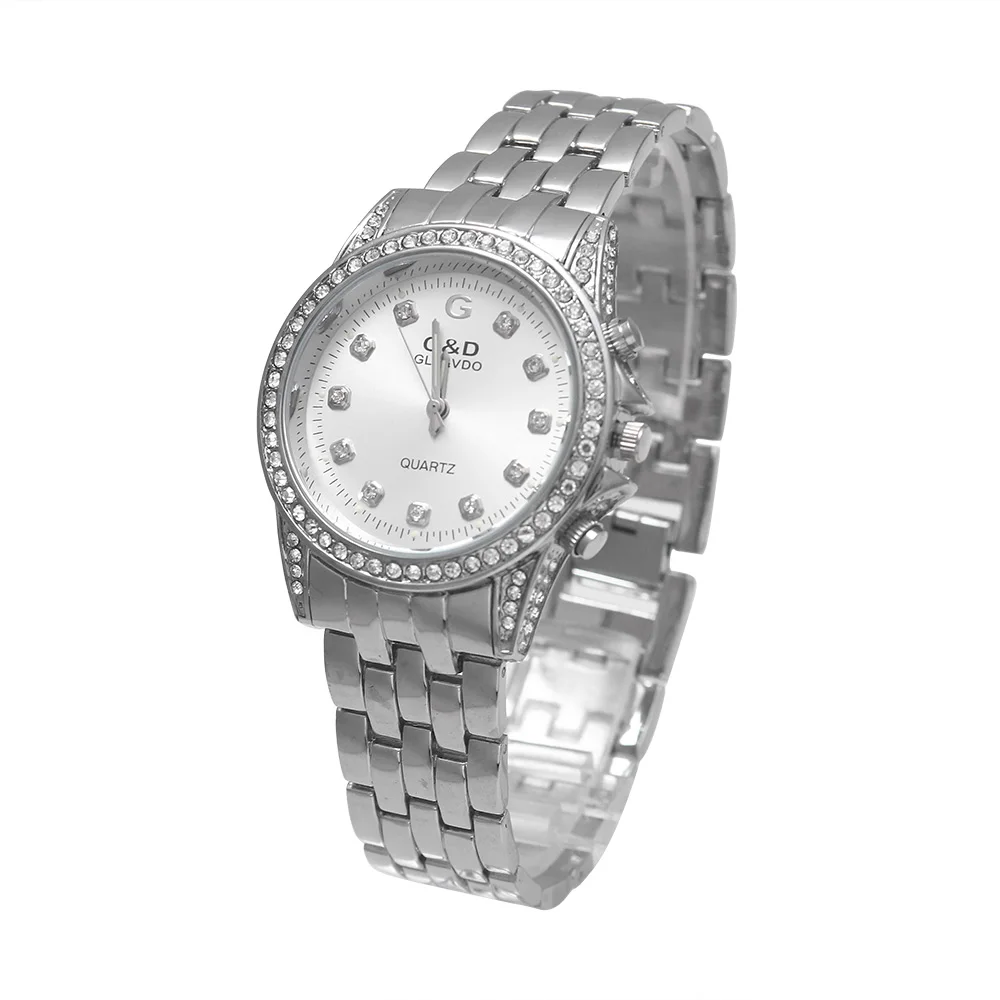 G&D Top Brand Women Quartz Wristwatches Silver Stainless Steel Relojes Mujer Luxury Lady Dress Watch Relogio Feminino Gift Boxes
G&D Top Brand Women Quartz Wristwatches Silver Stainless Steel Relojes Mujer Luxury Lady Dress Watch Relogio Feminino Gift Boxes