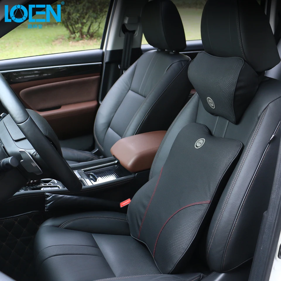 LOEN 1 SET Car Seat Headrest Pillow and Car Lumbar Support Pillow Travel Auto Head Neck Rest Cushion Relief Pain of Back/Spine
LOEN 1 SET Car Seat Headrest Pillow and Car Lumbar Support Pillow Travel Auto Head Neck Rest Cushion Relief Pain of Back/Spine