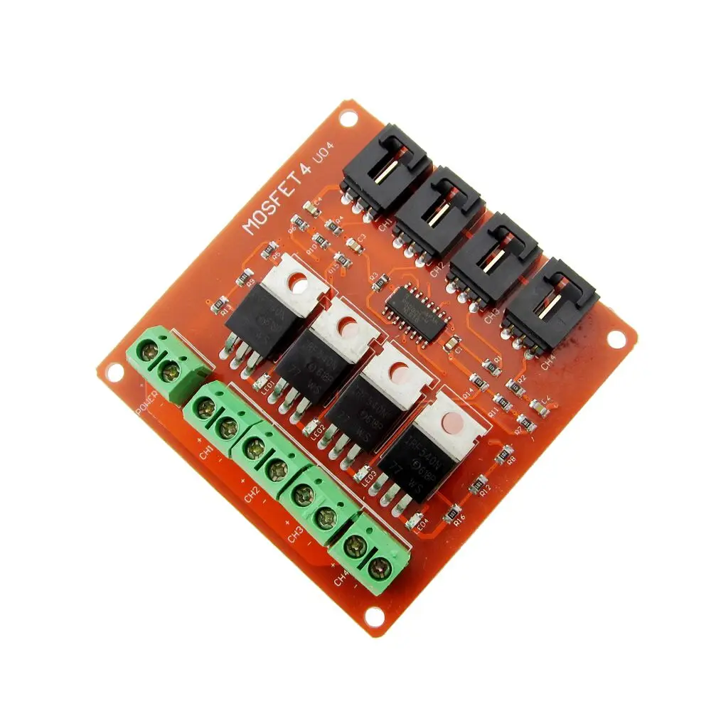 5 шт./лот четырехканальный 4-канальный MOSFET Кнопка IRF540 V4.0 + MOSFET модуль переключения
5 шт./лот четырехканальный 4-канальный MOSFET Кнопка IRF540 V4.0 + MOSFET модуль переключения