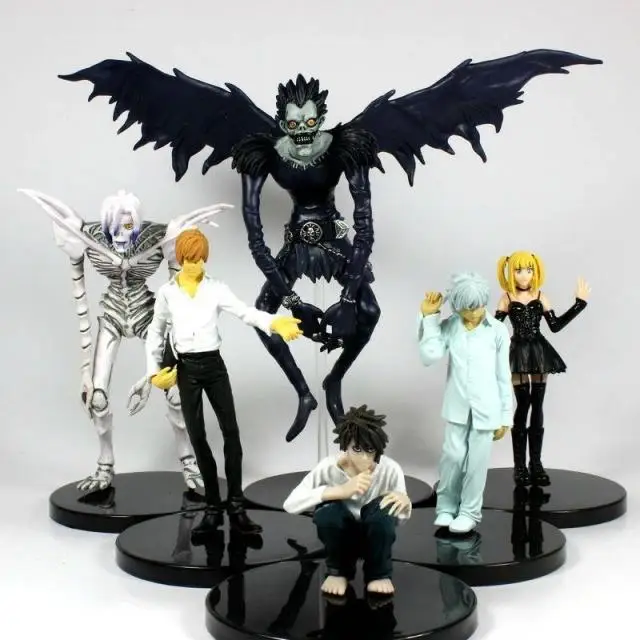 6 шт./лот аниме Death note отбеливающая фигурка игрушка Ryuuku kira Light Yagami Коллекционная