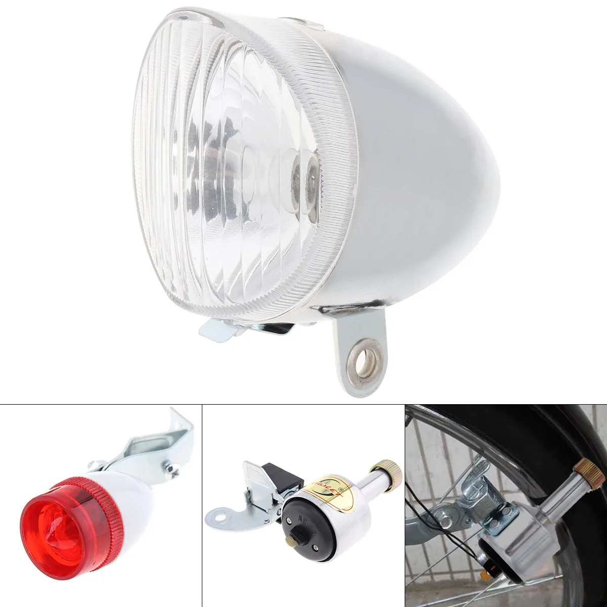 6V 3W Bicycle Bike Dynamo Lights Set Safety No Batteries Needed Headlight Rearlight LED LED Lamp Set Safety for Bicycle
6V 3W Bicycle Bike Dynamo Lights Set Safety No Batteries Needed Headlight Rearlight LED LED Lamp Set Safety for Bicycle