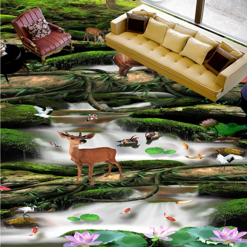 Free Shipping office park street dining room cafe decoration Forest water non-slip self-adhesive PVC floor mural high quality
Free Shipping office park street dining room cafe decoration Forest water non-slip self-adhesive PVC floor mural high quality