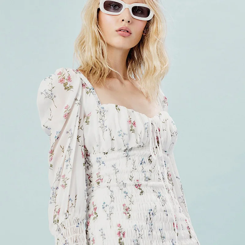 Fanco Summer Palace Floral Women Square Neck Puff Long Sleeve Mini Dress Boho Beach Print
Fanco Summer Palace Floral Women Square Neck Puff Long Sleeve Mini Dress Boho Beach Print