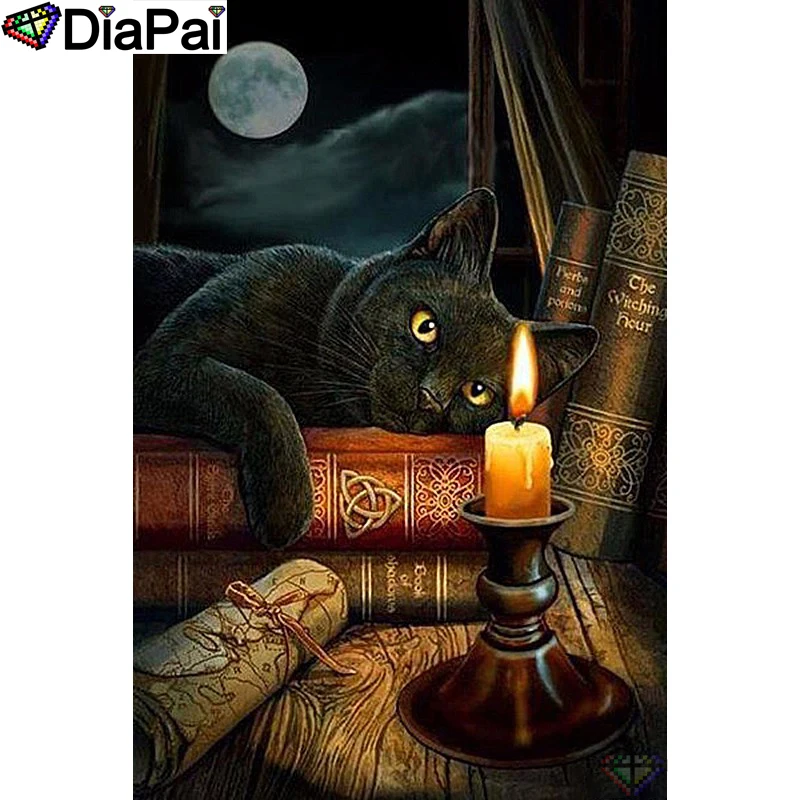 DIAPAI 5D DIY Diamond Painting 100% Full Square/Round Drill "Cat candle moon" Diamond Embroidery Cross Stitch 3D Decor A21643
DIAPAI 5D DIY Diamond Painting 100% Full Square/Round Drill "Cat candle moon" Diamond Embroidery Cross Stitch 3D Decor A21643